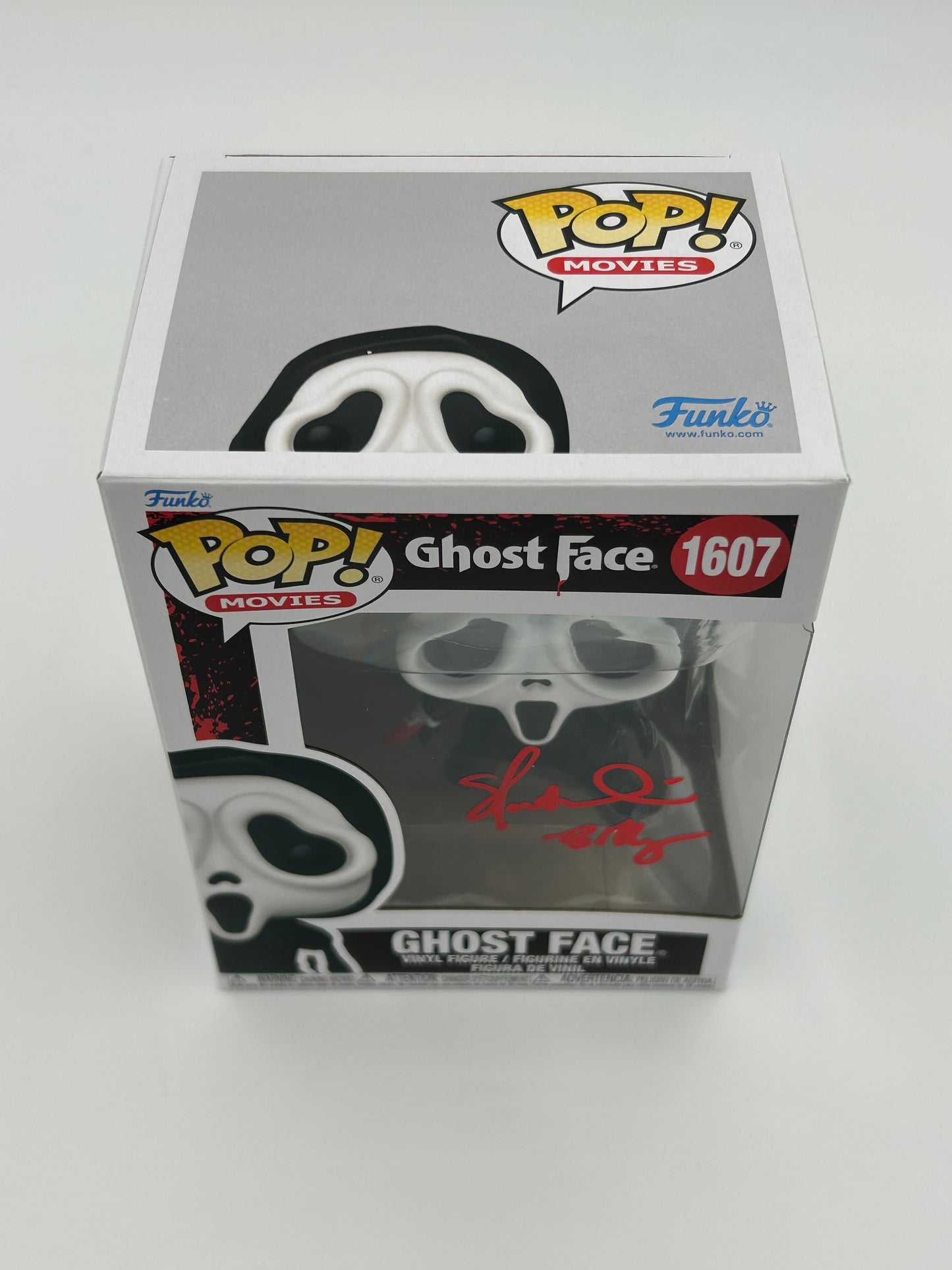 Skeet Ulrich Signed And Inscribed "Billy" Ghostface "SCREAM" #1607 Funko Pop! Vinyl Figure (Beckett)