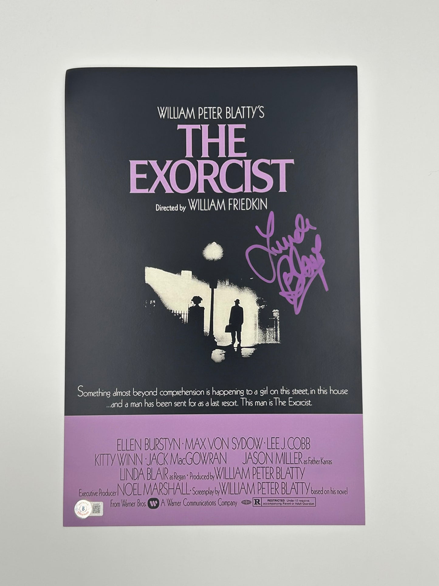 Linda Blair Signed "The Exorcist" 11x17 Poster (Beckett)