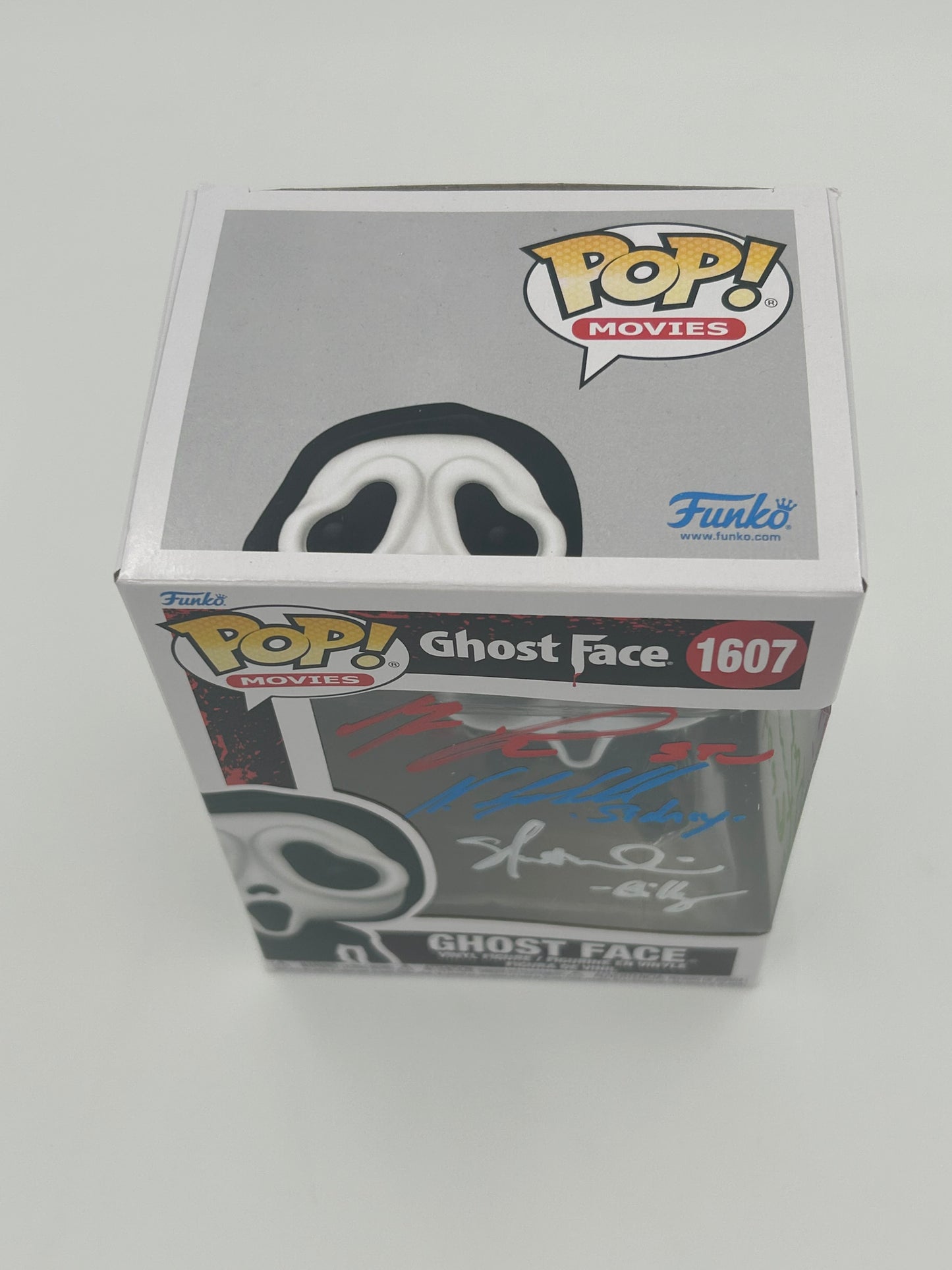 5x Signed (Campbell, Kennedy, Lillard, McGowan, Ulrich) Ghost Face "Scream" #1607 Funko Pop! Vinyl Figure (JSA Witnessed)