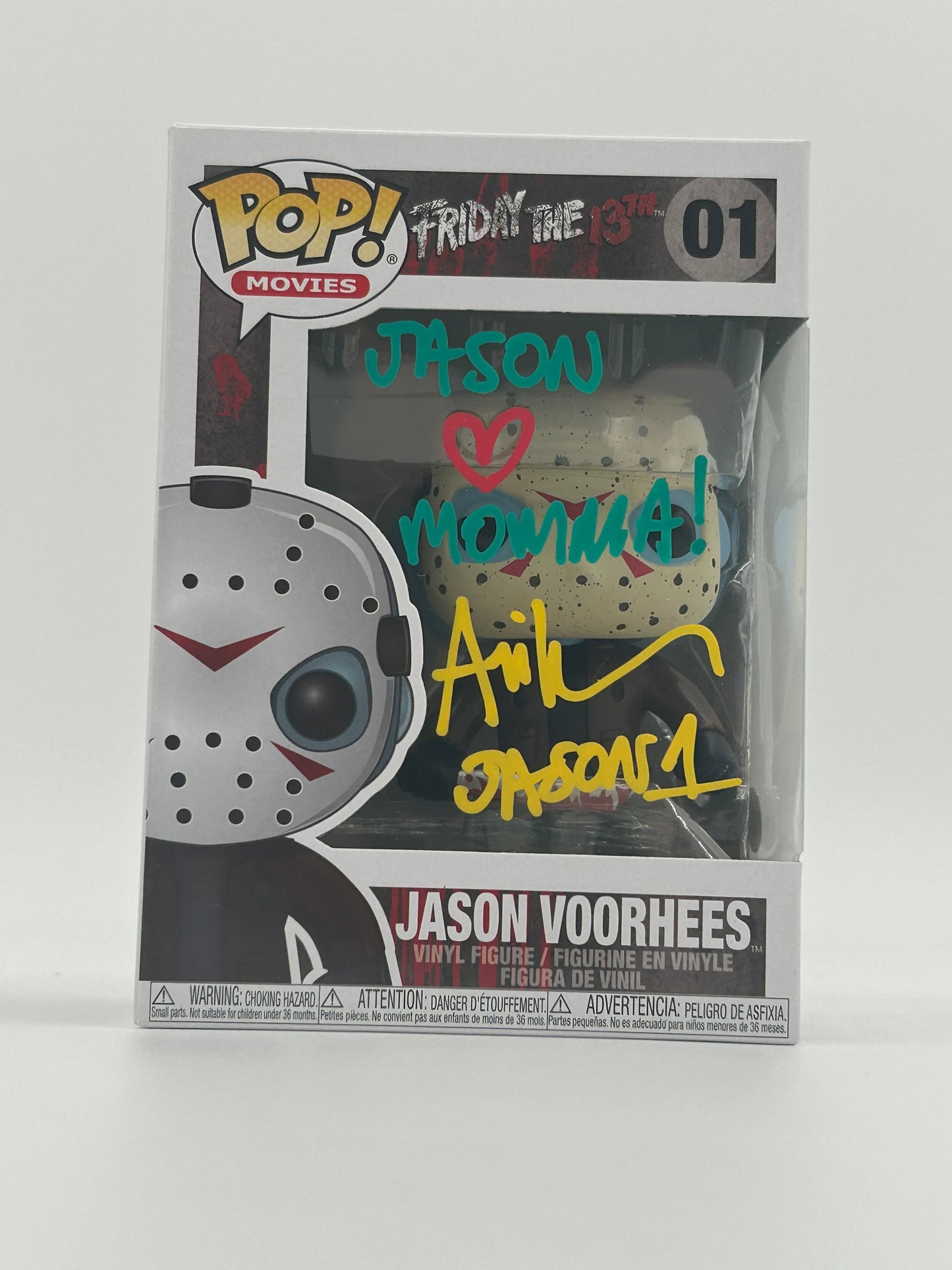 Ari Lehman Signed and Inscribed "Jason <3 Momma!" Jason Voorhees "Friday the 13th" #01 Funko Pop! Vinyl Figure (JSA)