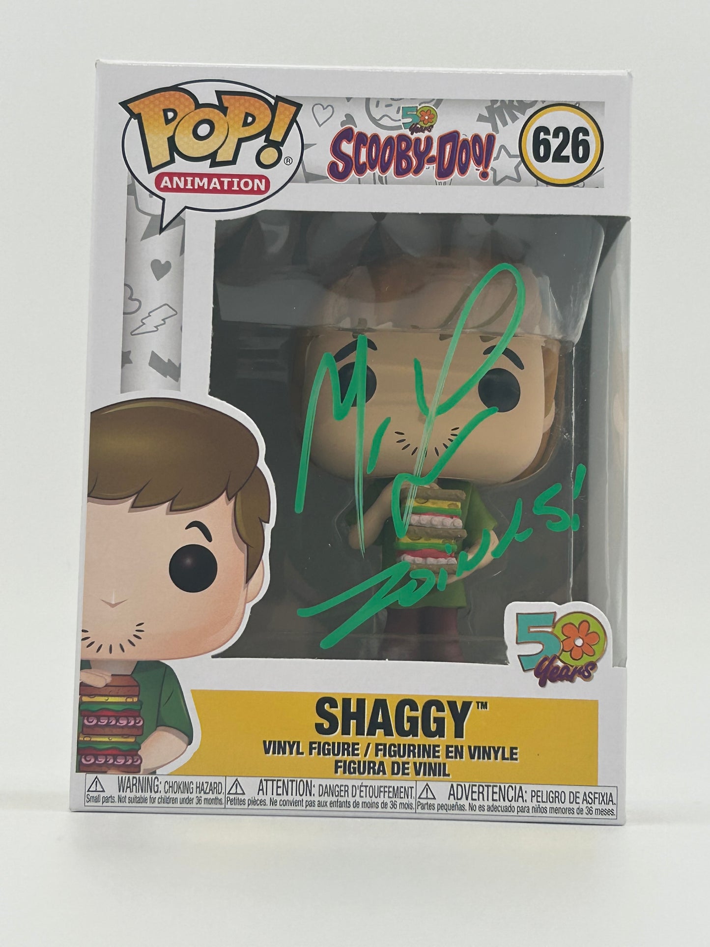 Matthew Lillard Signed Shaggy "Scooby-Doo" #626 Funko Pop! Vinyl Figure (JSA Witnessed)
