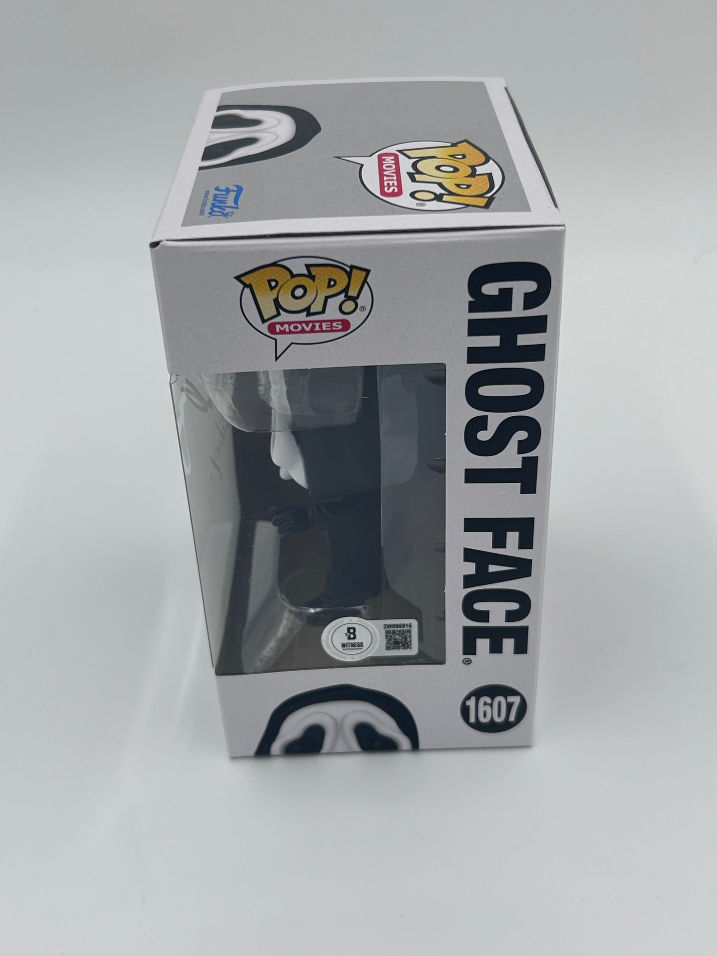 Neve Campbell Signed And Inscribed "Sidney" Ghostface "SCREAM" #1607 Funko Pop! Vinyl Figure (Beckett Witnessed)