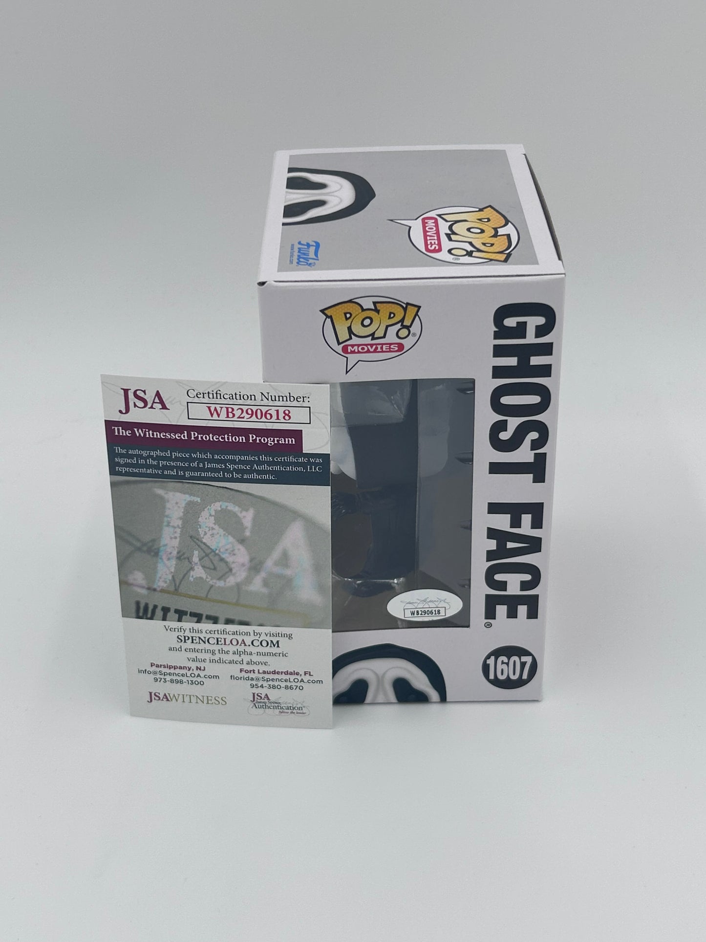 Skeet Ulrich Signed And Inscribed "Billy" Ghostface "SCREAM" #1607 Funko Pop! Vinyl Figure (JSA Witnessed)