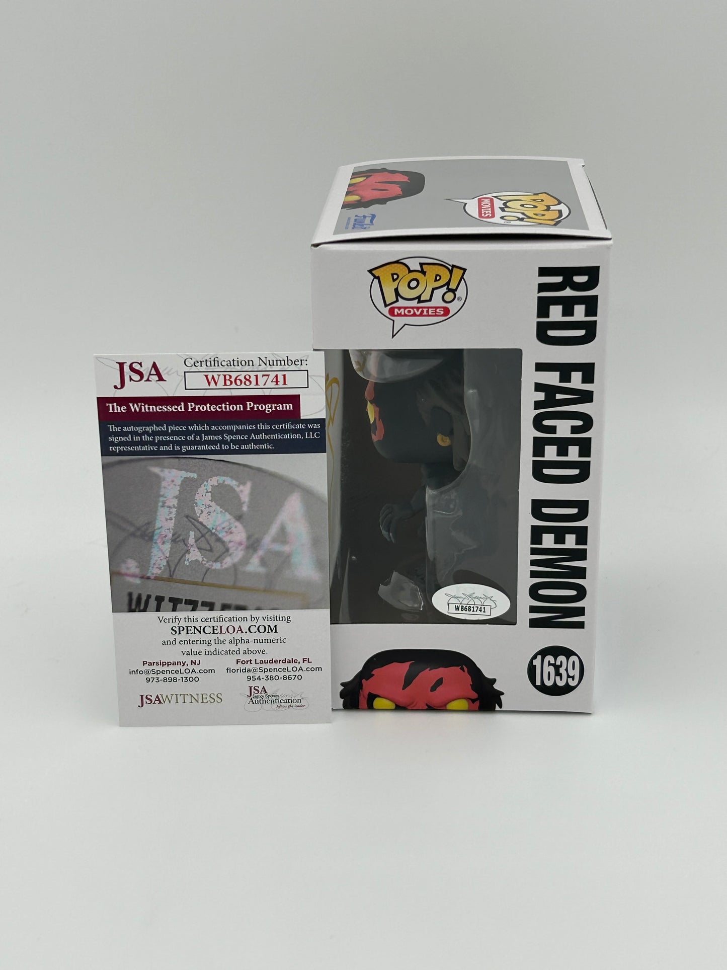 Joseph Bishara Signed Red Faced Demon "Insidious" #1639 Funko Pop! Vinyl Figure (JSA Witnessed)