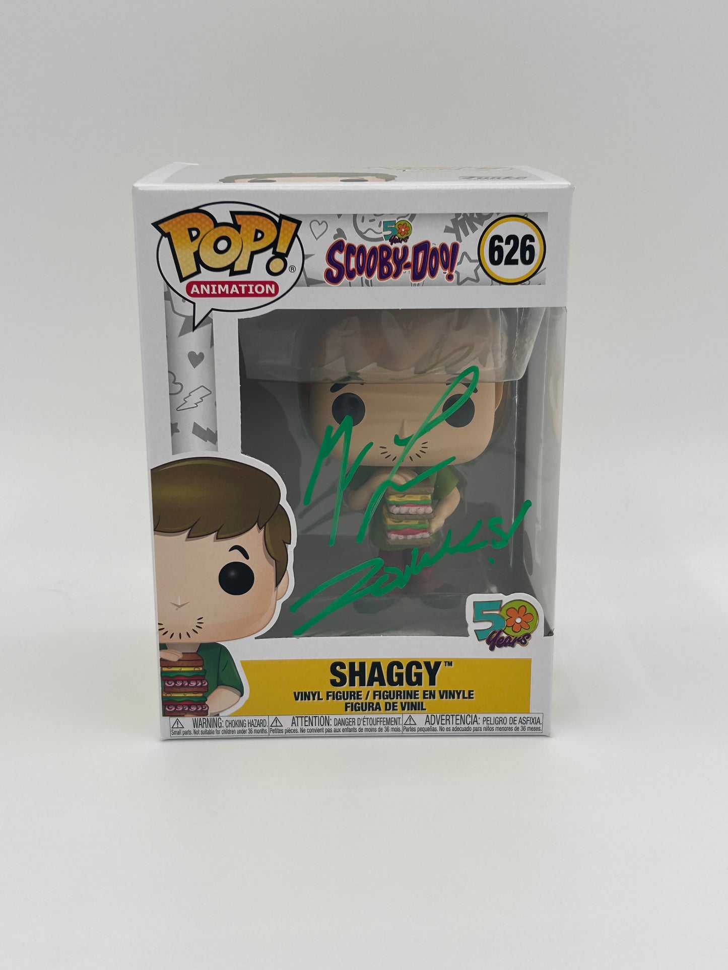 Matthew Lillard Signed and Inscribed "Zoinks!" Shaggy "Scooby-Doo" #626 Funko Pop! Vinyl Figure (JSA Witnessed)