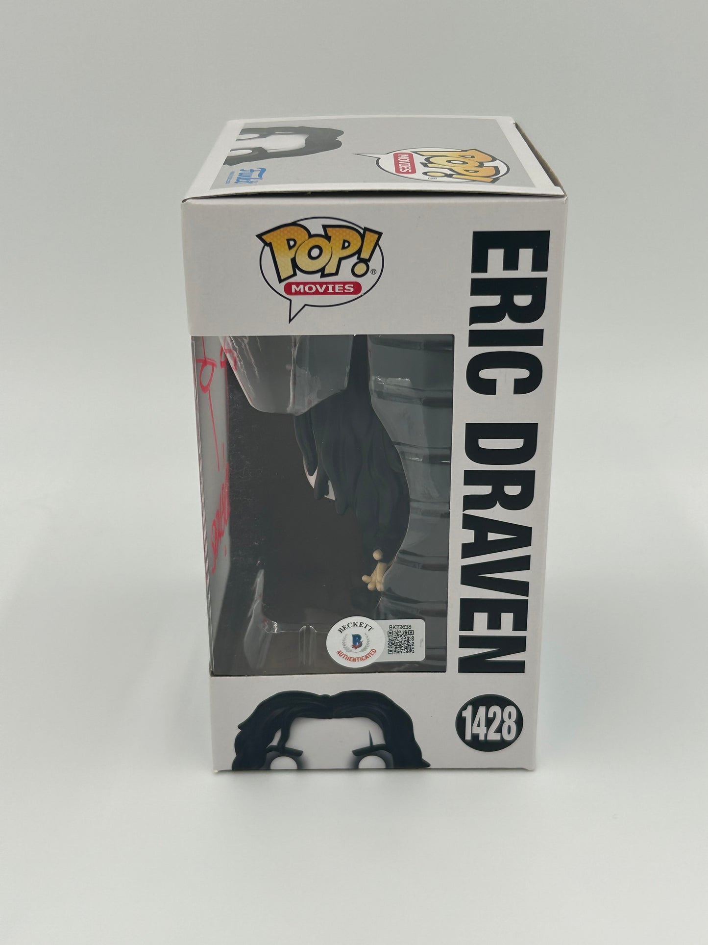James O'Barr Signed With Eye Drawing Eric Draven "The Crow" #1428 Funko Pop! Vinyl Figure (Beckett)