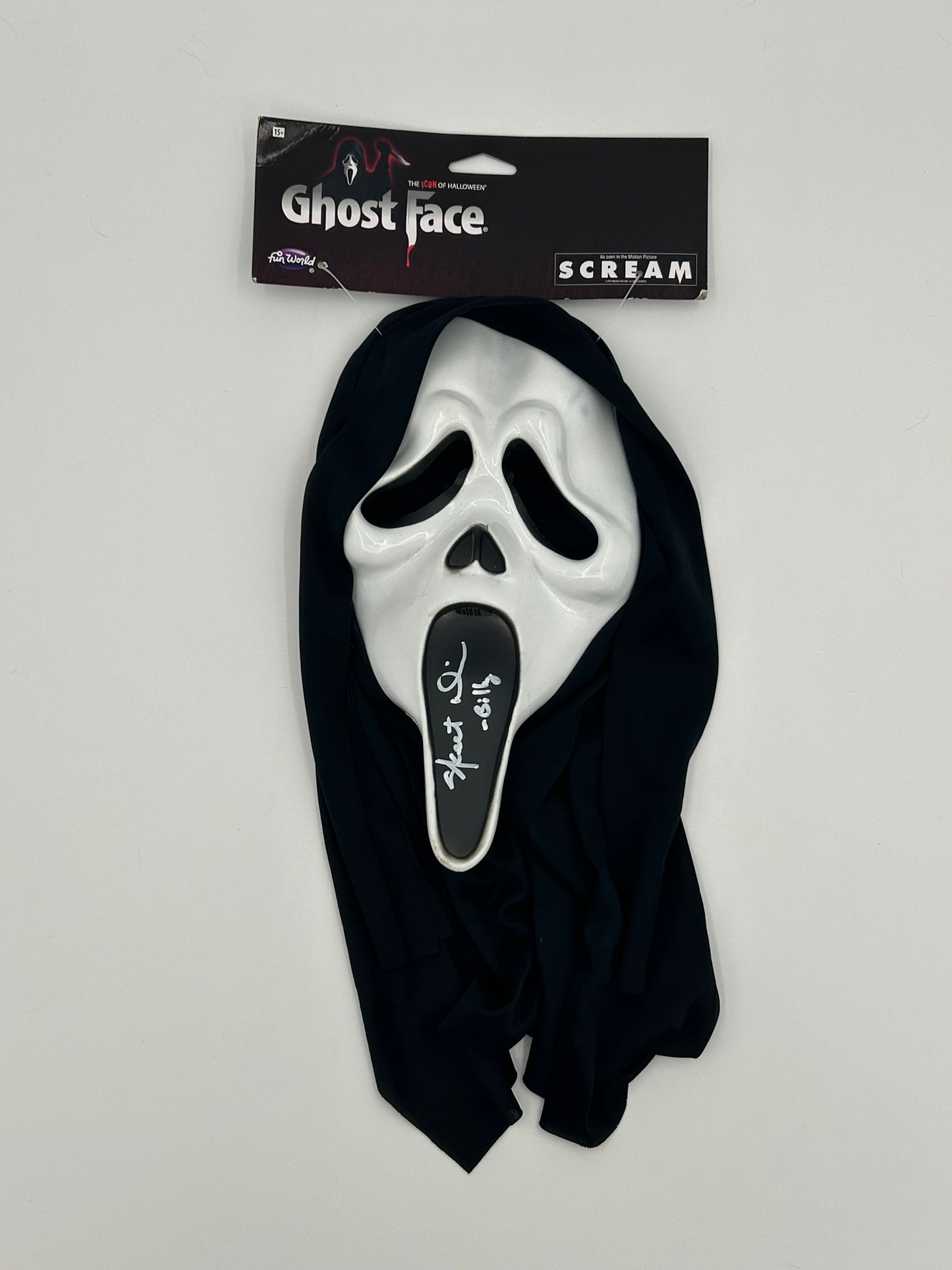 Skeet Ulrich Signed And Inscribed "Billy" "Scream" Ghostface Mask (Beckett)