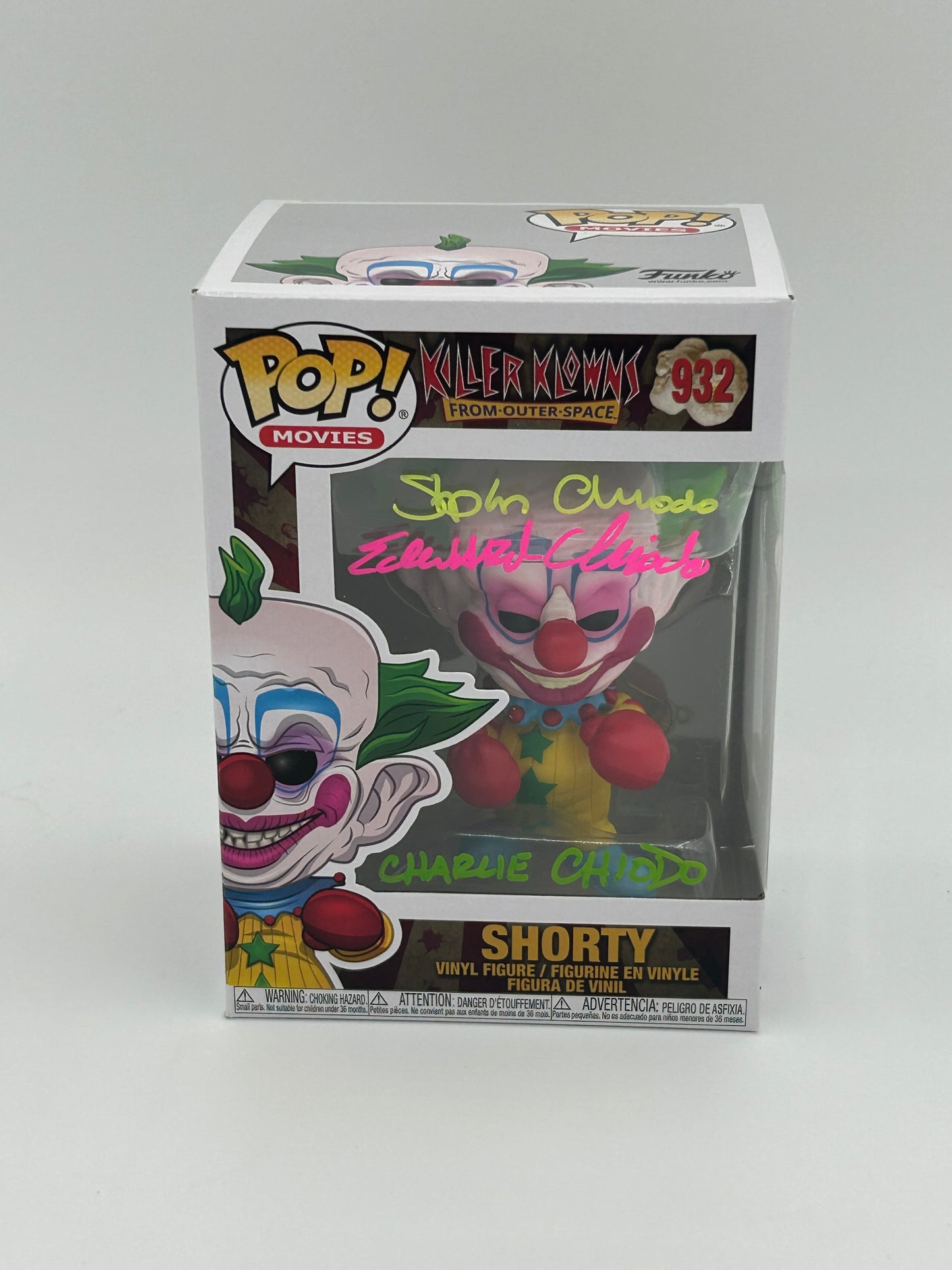 Chiodo Bros Signed Shorty "Killer Klowns From Outer Space" #932 Funko Pop! Vinyl Figure (JSA Witnessed)