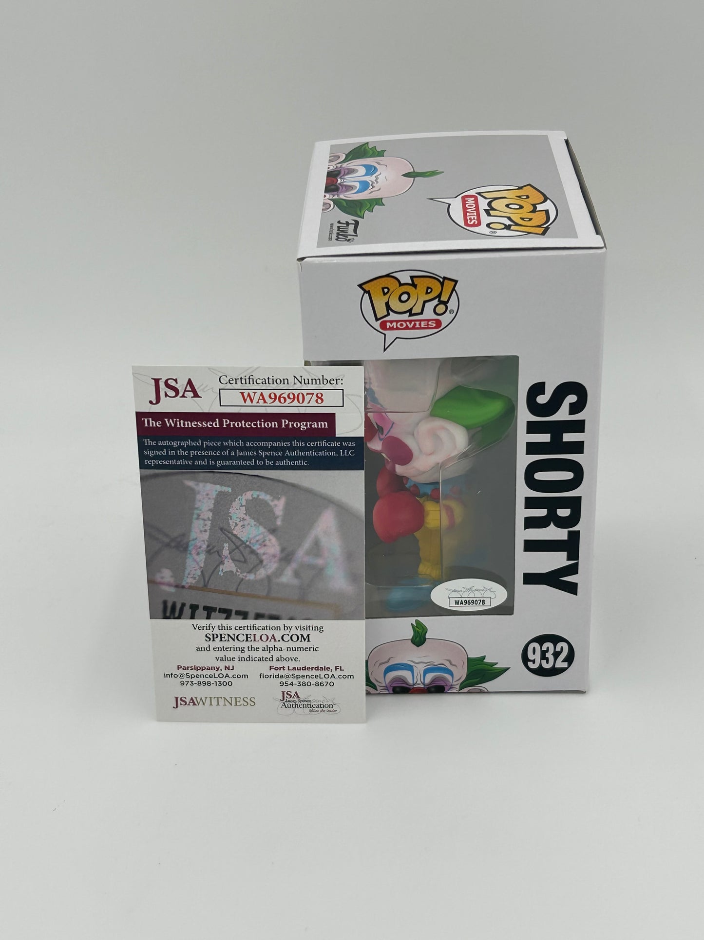 Chiodo Bros Signed Shorty "Killer Klowns From Outer Space" #932 Funko Pop! Vinyl Figure (JSA Witnessed)