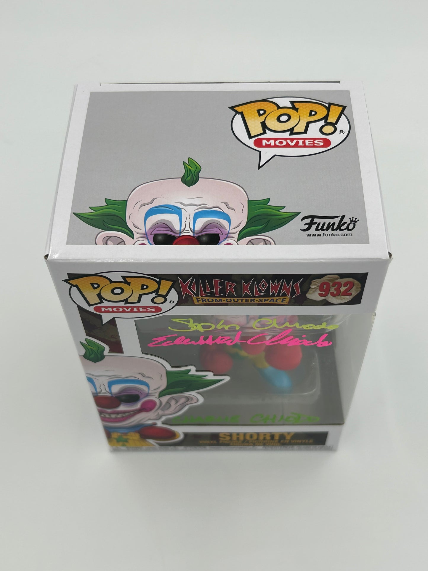 Chiodo Bros Signed Shorty "Killer Klowns From Outer Space" #932 Funko Pop! Vinyl Figure (JSA Witnessed)