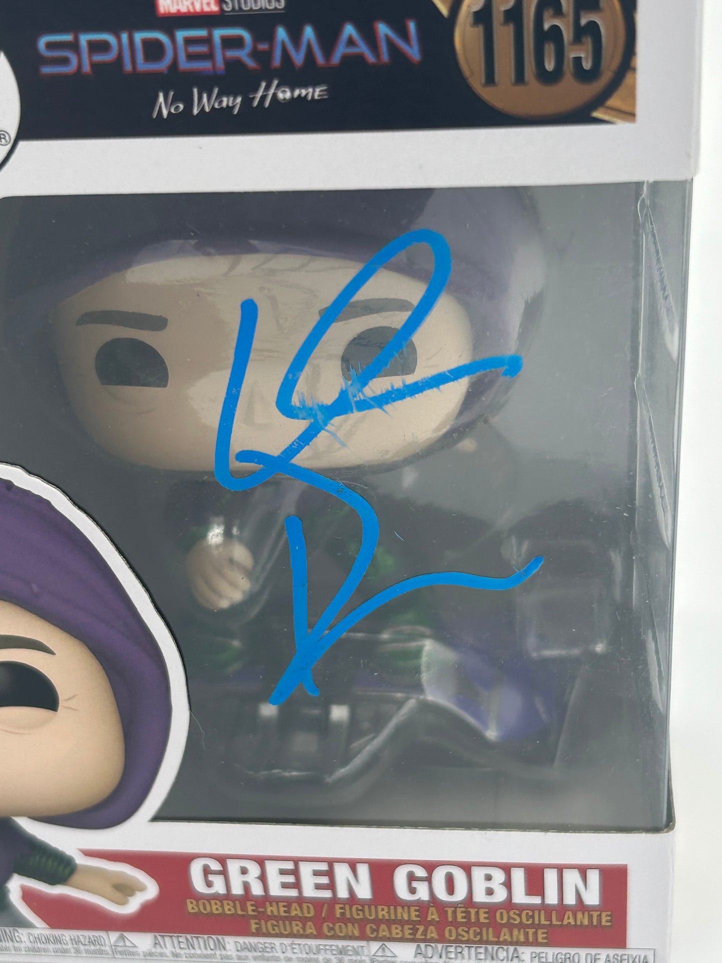 Willem Dafoe Signed Green Goblin "Spider-Man" #1165 Funko Pop! Vinyl Figure (Beckett)