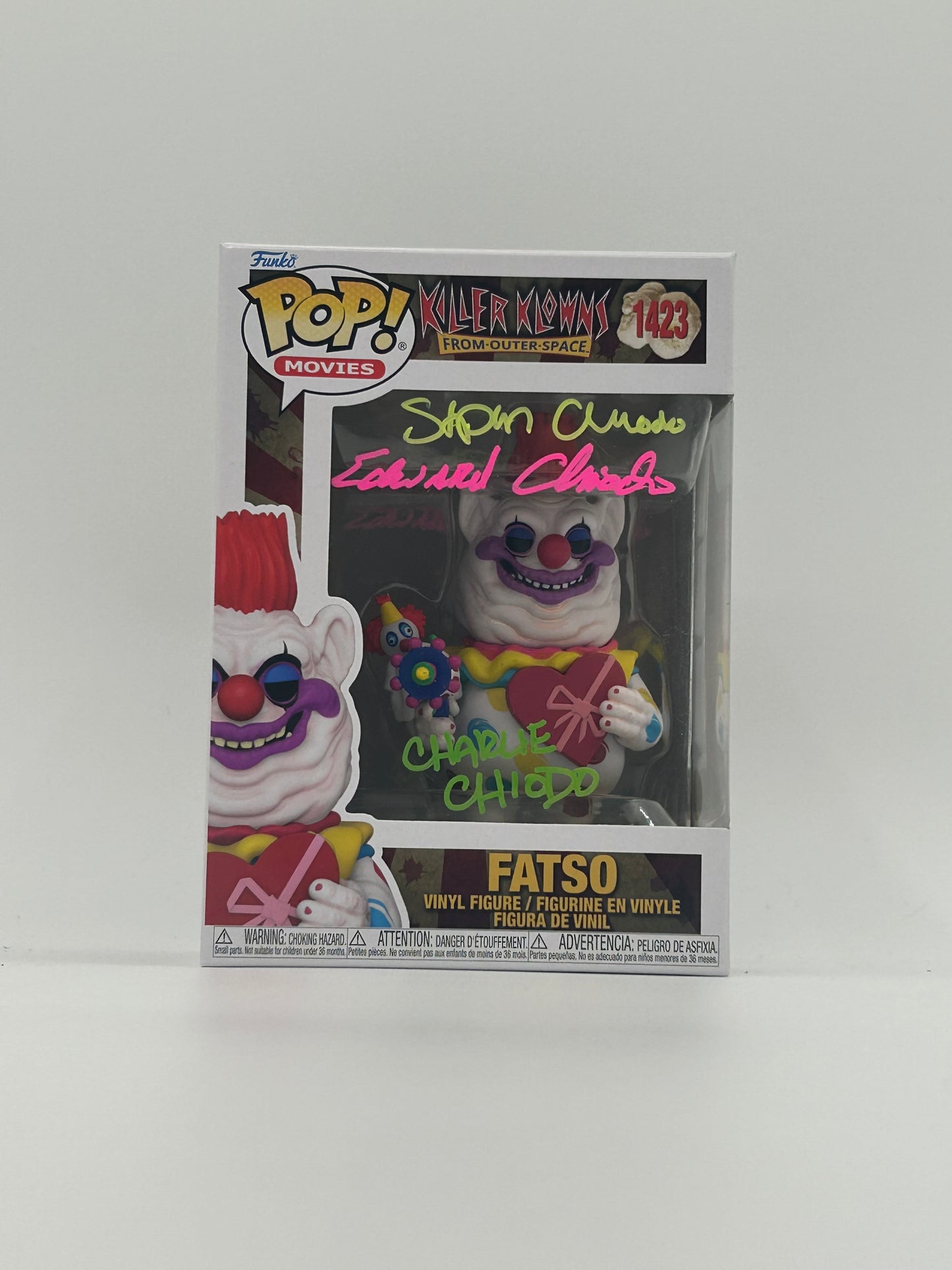 Chiodo Bros Signed Fatso "Killer Klowns From Outer Space" #1423 Funko Pop! Vinyl Figure (JSA Witnessed)