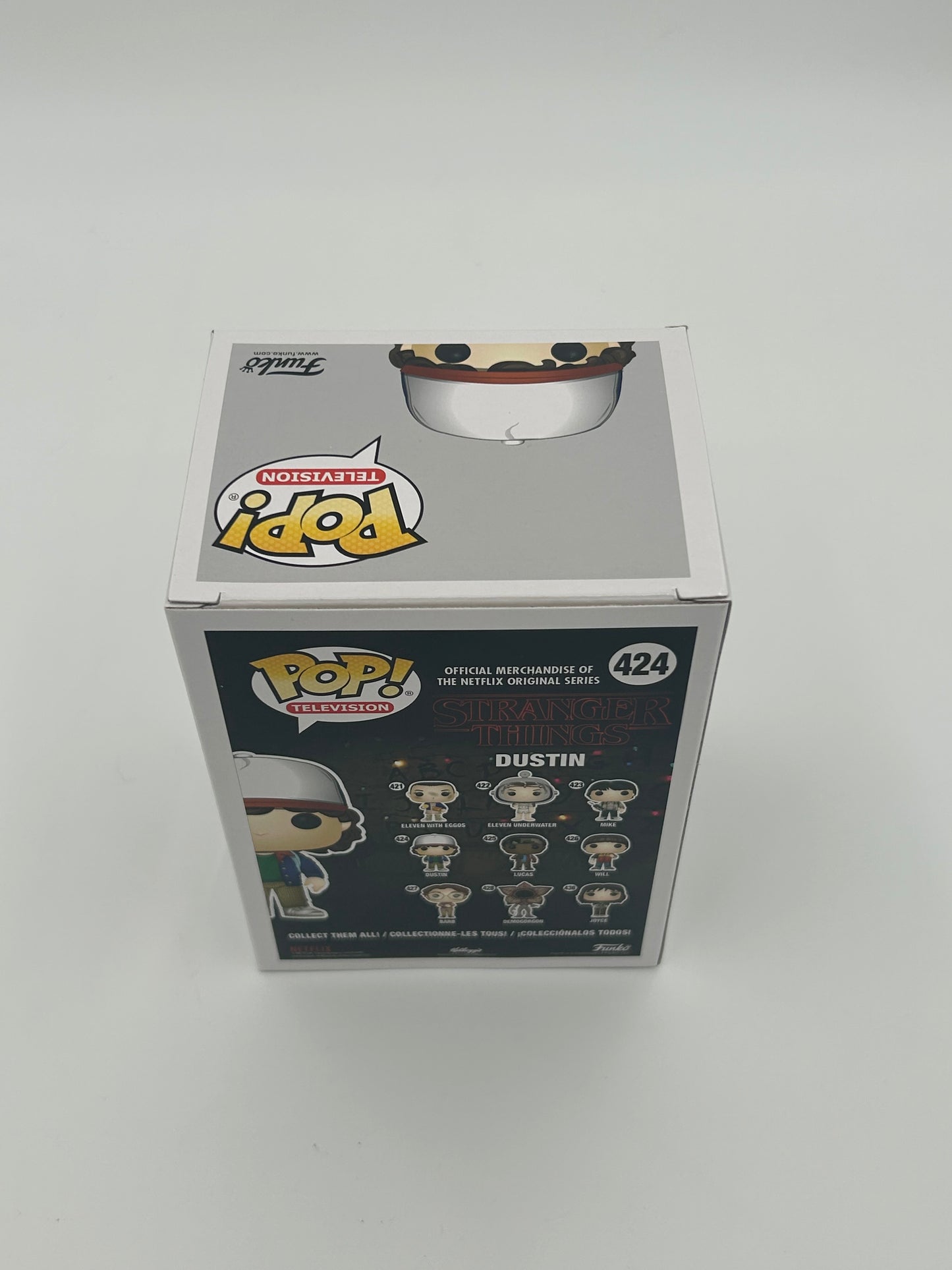 Gaten Matarazzo Signed Dustin "Stranger Things" #424 Funko Pop! Vinyl Figure (JSA)
