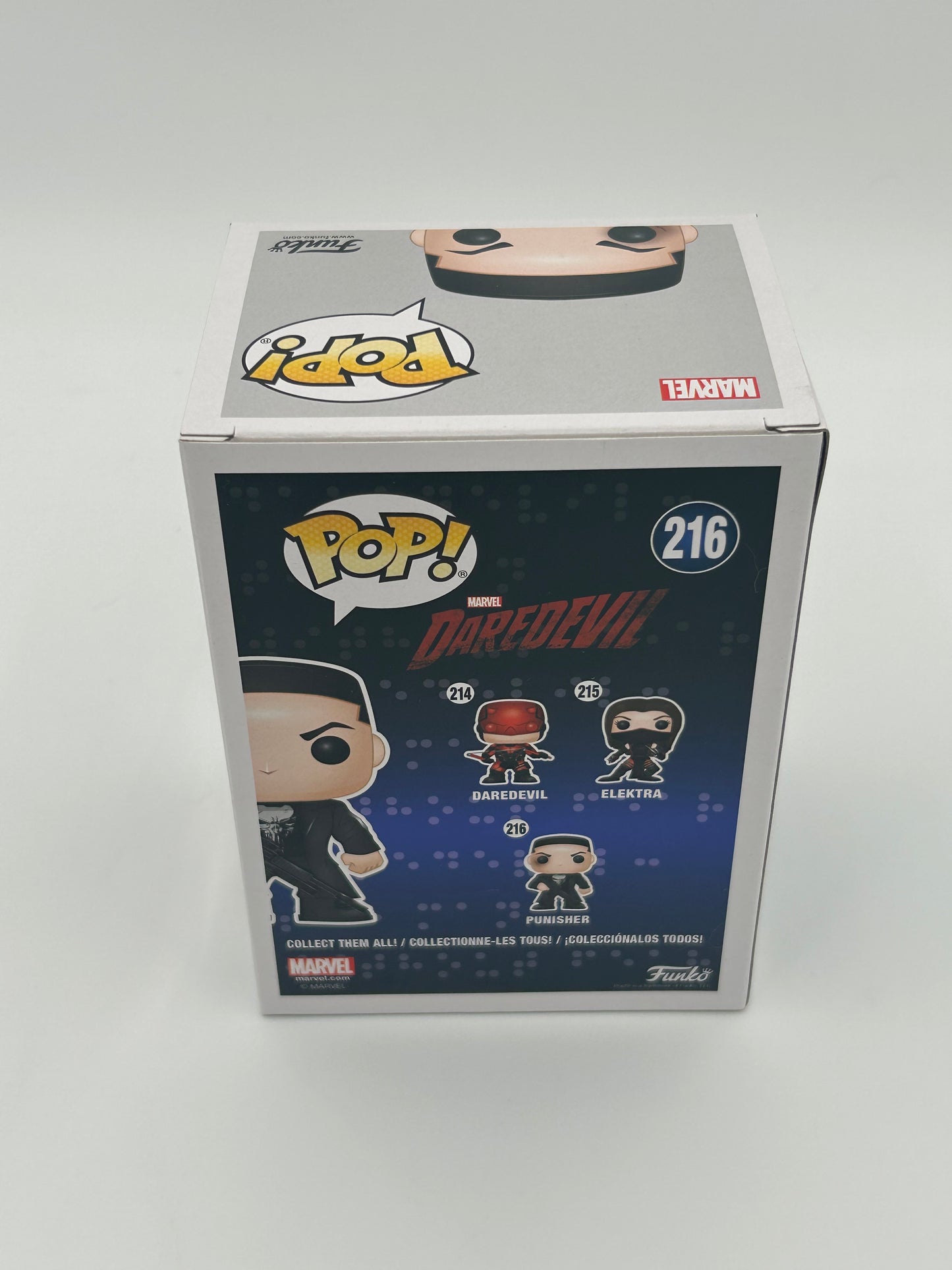 Jon Bernthal Signed With Drawing Punisher "Daredevil" #216 Funko Pop! Vinyl Figure (Beckett Witnessed)