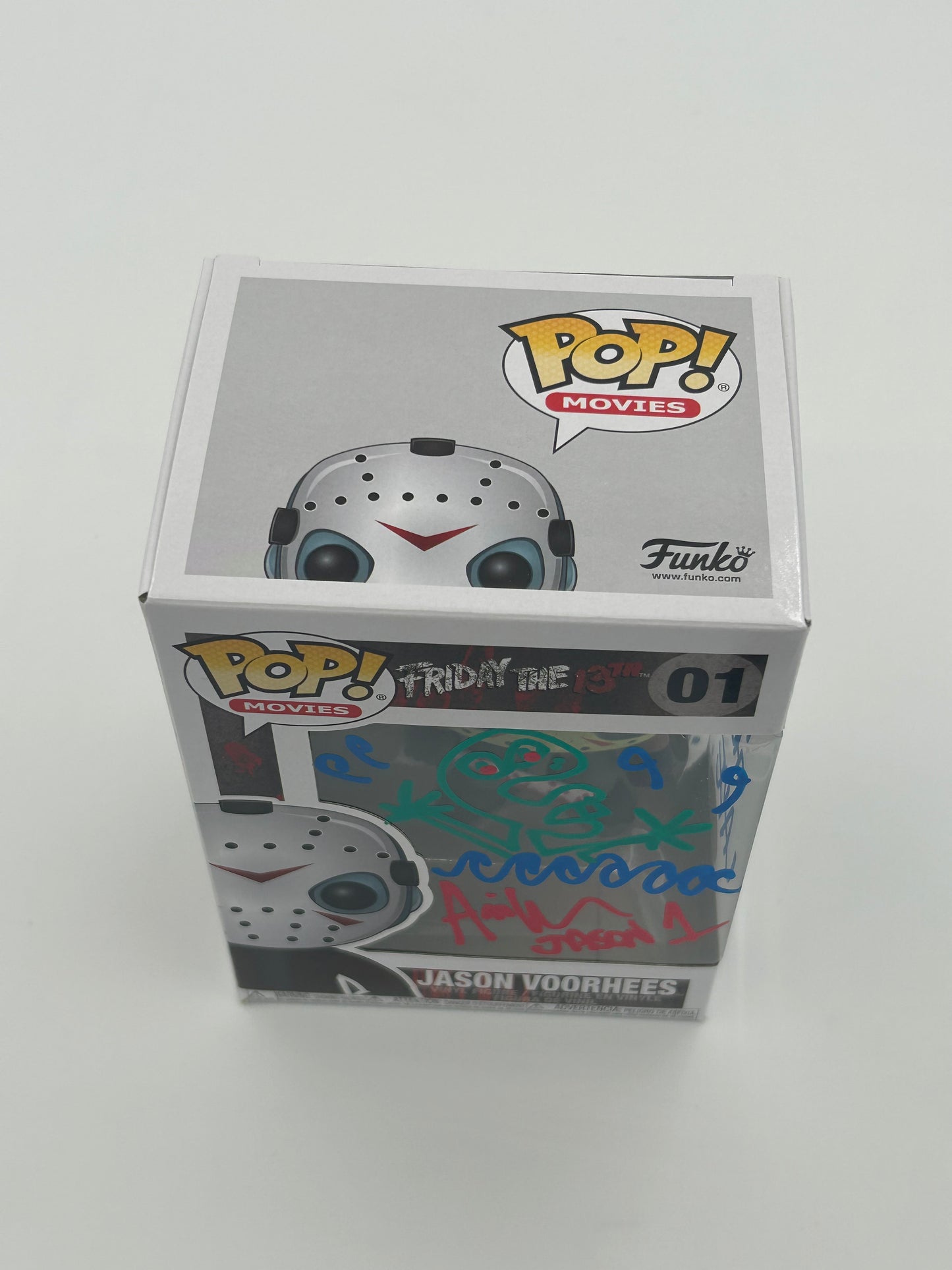 Ari Lehman Signed, Drawing, And Inscribed "The Boy In The Lake" Jason Voorhees "Friday The 13th" #01 Funko Pop! Vinyl Figure (JSA) (See Description)