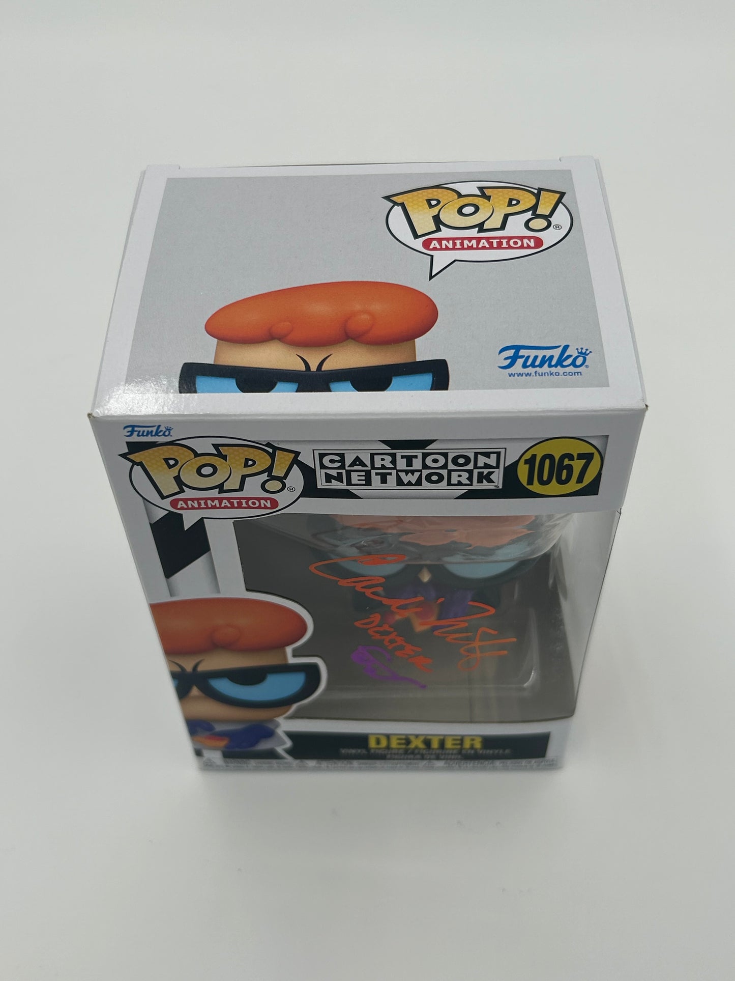 Candi Milo Signed, Sketch, And Inscribed "Dexter" Dexter "Cartoon Network" #1067 Funko Pop! Vinyl Figure (JSA)