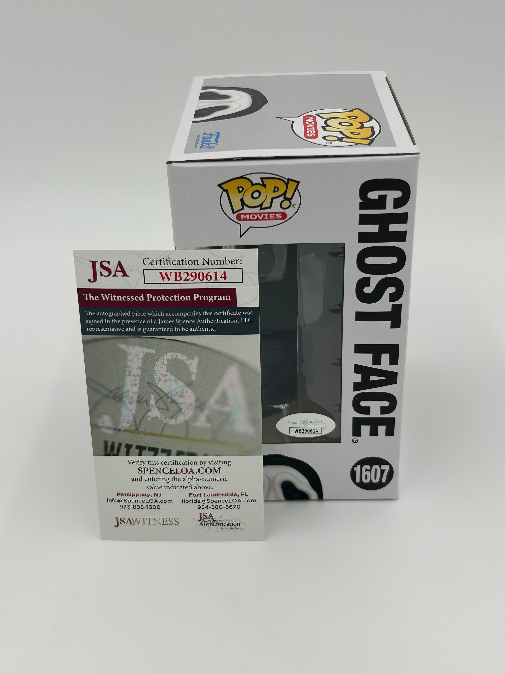 Photo of Skeet Ulrich Signed And Inscribed "Billy" Ghostface "SCREAM" #1607 Funko Pop! Vinyl Figure (Beckett) at InkedAuction.com.