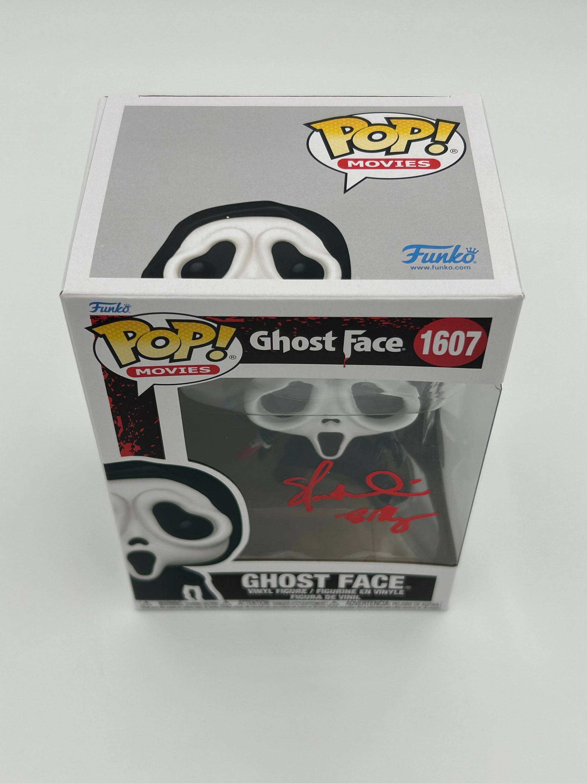 Photo of Skeet Ulrich Signed And Inscribed "Billy" Ghostface "SCREAM" #1607 Funko Pop! Vinyl Figure (Beckett) at InkedAuction.com.