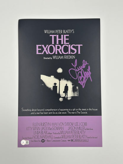 Linda Blair Signed "The Exorcist" 11x17 Poster (Beckett)