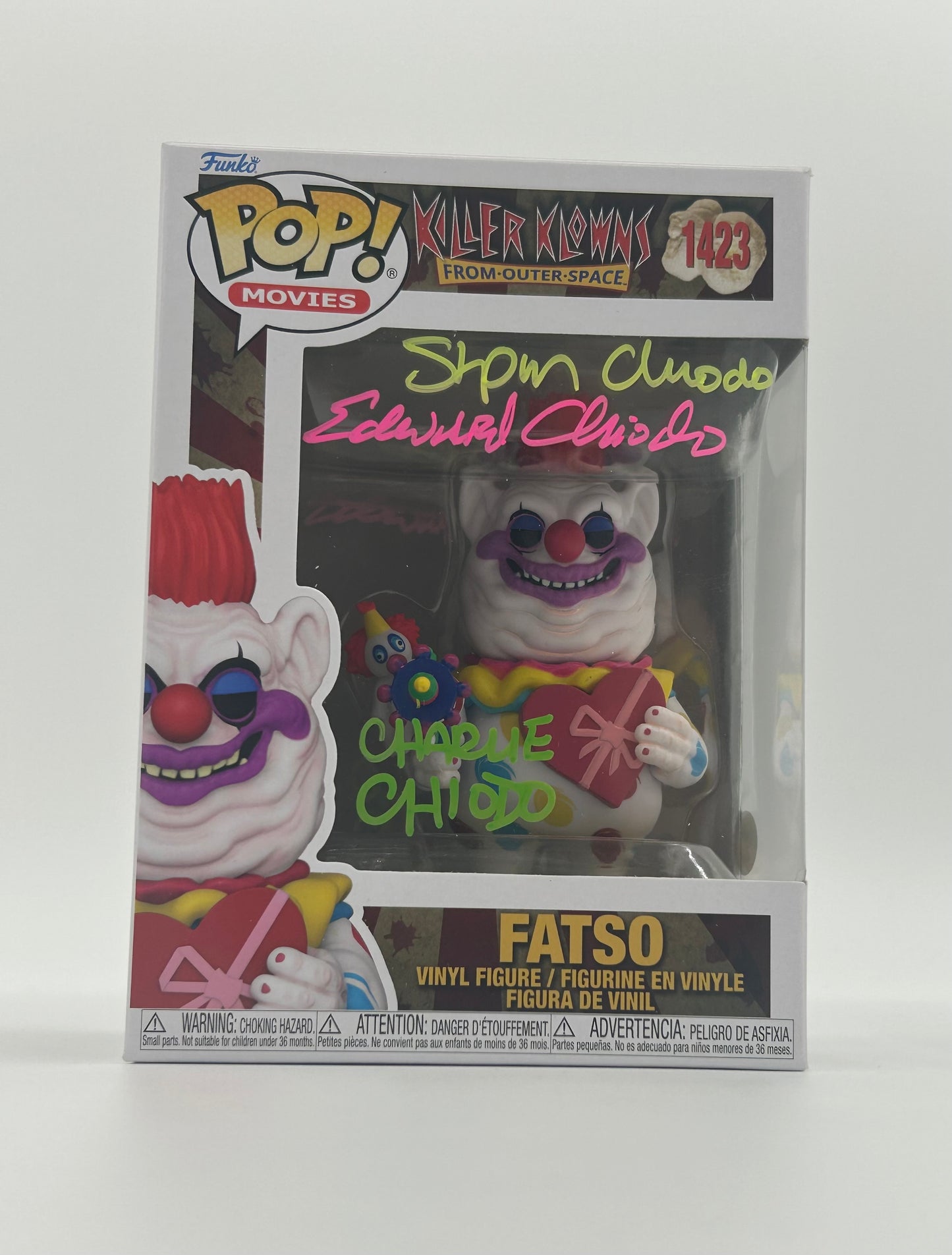 Chiodo Bros Signed Fatso "Killer Klowns From Outer Space" #1423 Funko Pop! Vinyl Figure (JSA Witnessed)