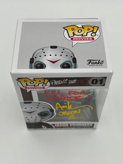 Ari Lehman Signed and Inscribed "Kill For Mother!" Jason Voorhees "Friday the 13th" #01 Funko Pop! Vinyl Figure (JSA)