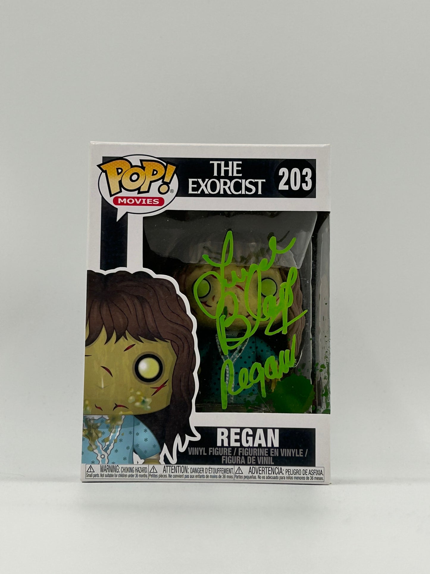 Linda Blair Signed Regan "The Exorcist" #203 Funko Pop! Vinyl Figure (Beckett)