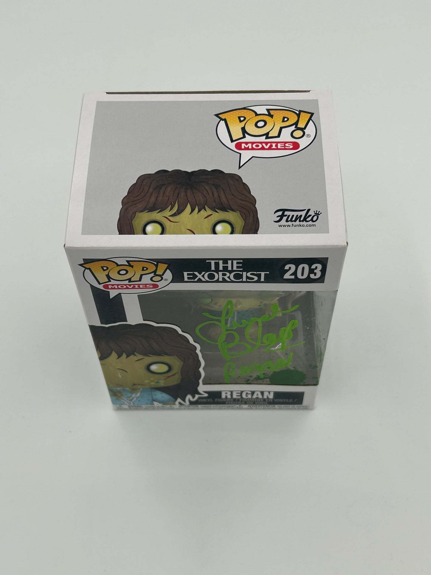 Linda Blair Signed Regan "The Exorcist" #203 Funko Pop! Vinyl Figure (Beckett)