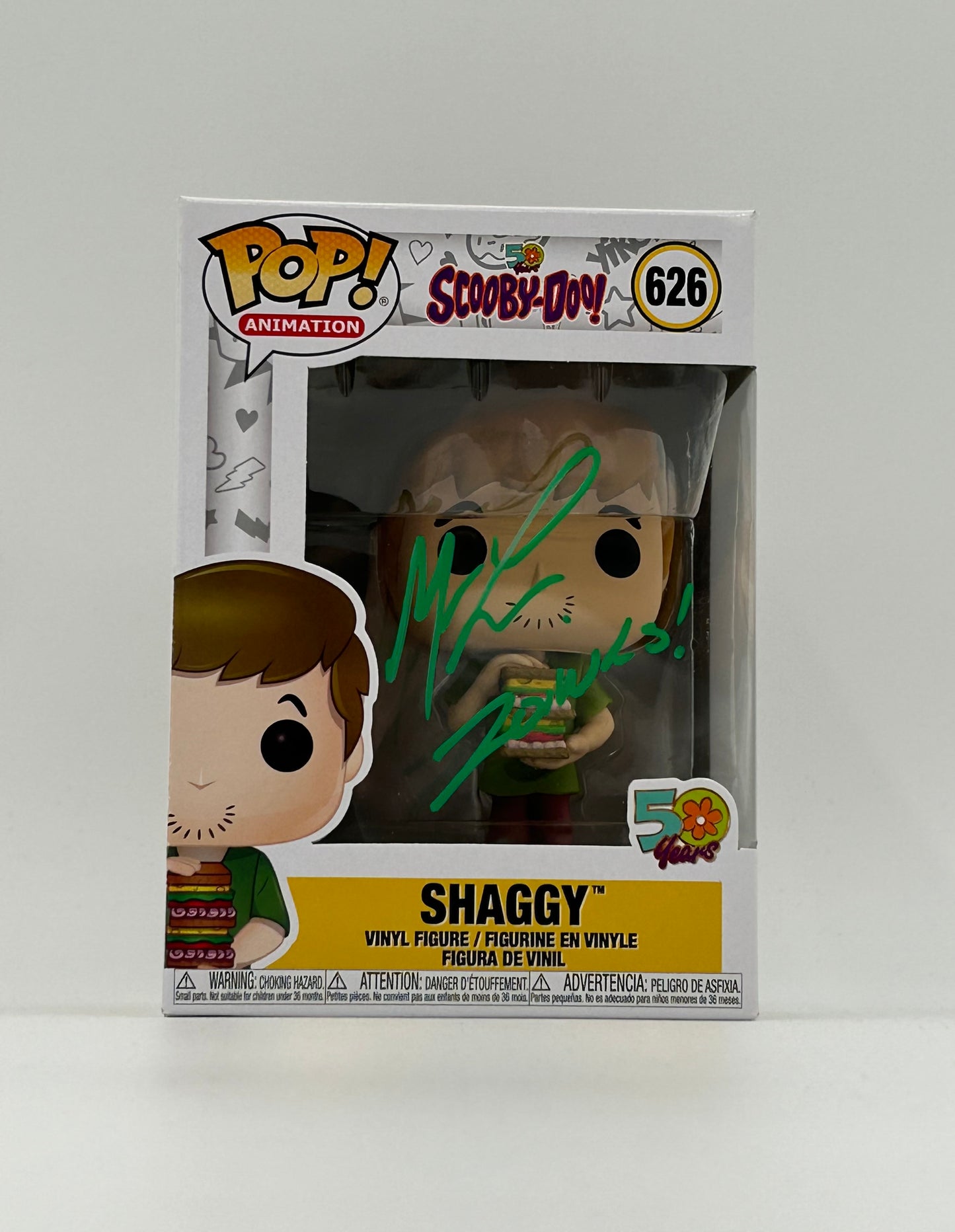 Matthew Lillard Signed And Inscribed "Zoinks!" Shaggy "Scooby-Doo" #626 Funko Pop! Vinyl Figure (JSA Witnessed)