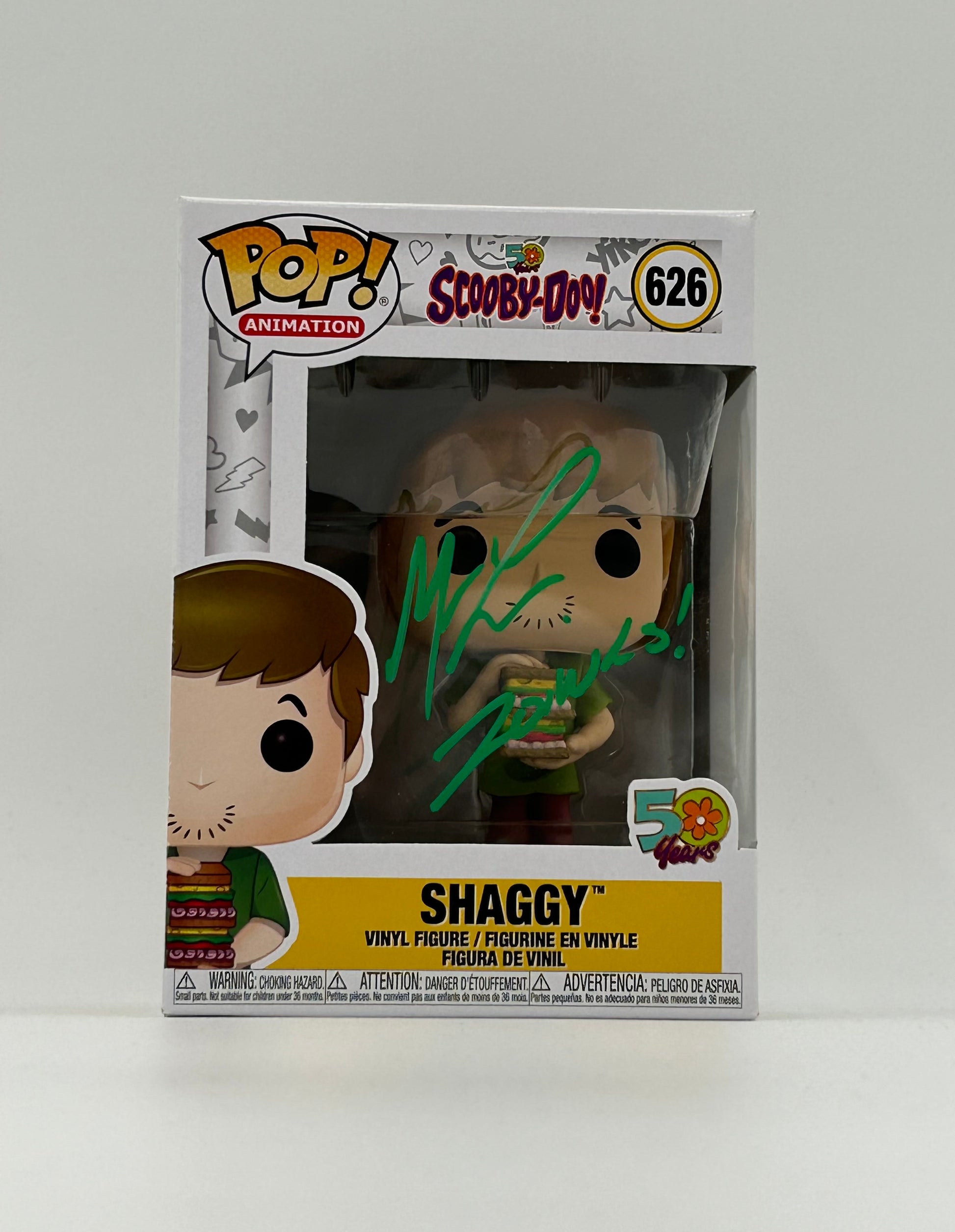 Photo of Matthew Lillard Signed And Inscribed "Zoinks!" Shaggy "Scooby-Doo" #626 Funko Pop! Vinyl Figure (JSA Witnessed) at InkedAuction.com.