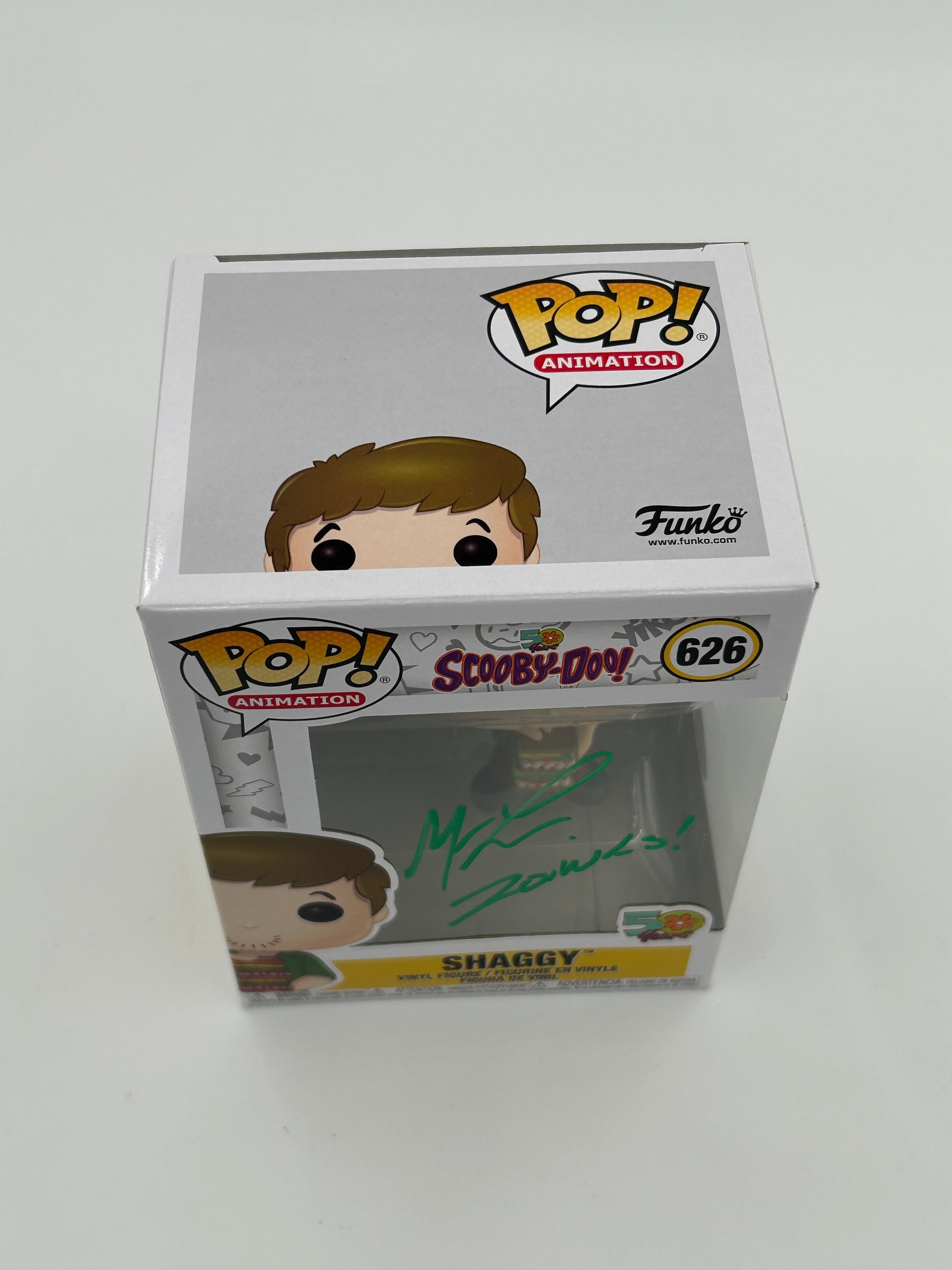 Photo of Matthew Lillard Signed And Inscribed "Zoinks!" Shaggy "Scooby-Doo" #626 Funko Pop! Vinyl Figure (JSA Witnessed) at InkedAuction.com.