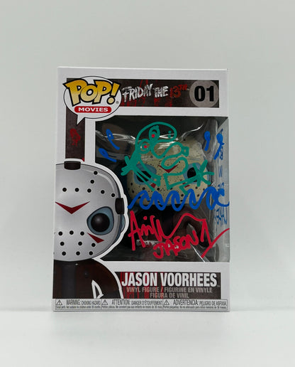 Ari Lehman Signed, Sketch, And Inscribed "The Boy In The Lake" Jason Voorhees "Friday The 13th" #01 Funko Pop! Vinyl Figure (JSA)