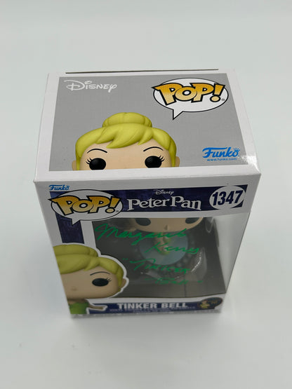 Margaret Kerry Signed and Inscribed "Tinker Bell" Tinker Bell "Peter Pan" #1347 Funko Pop! Vinyl Figure (JSA Witnessed) (See Description)