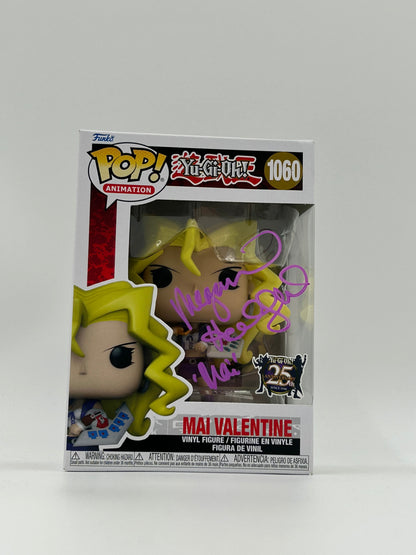 Megan Hollingshead Signed and Inscribed "Mai" Mai Valentine "Yu-Gi-Oh!" #1060 Funko Pop! Vinyl Figure (JSA) (See Description)
