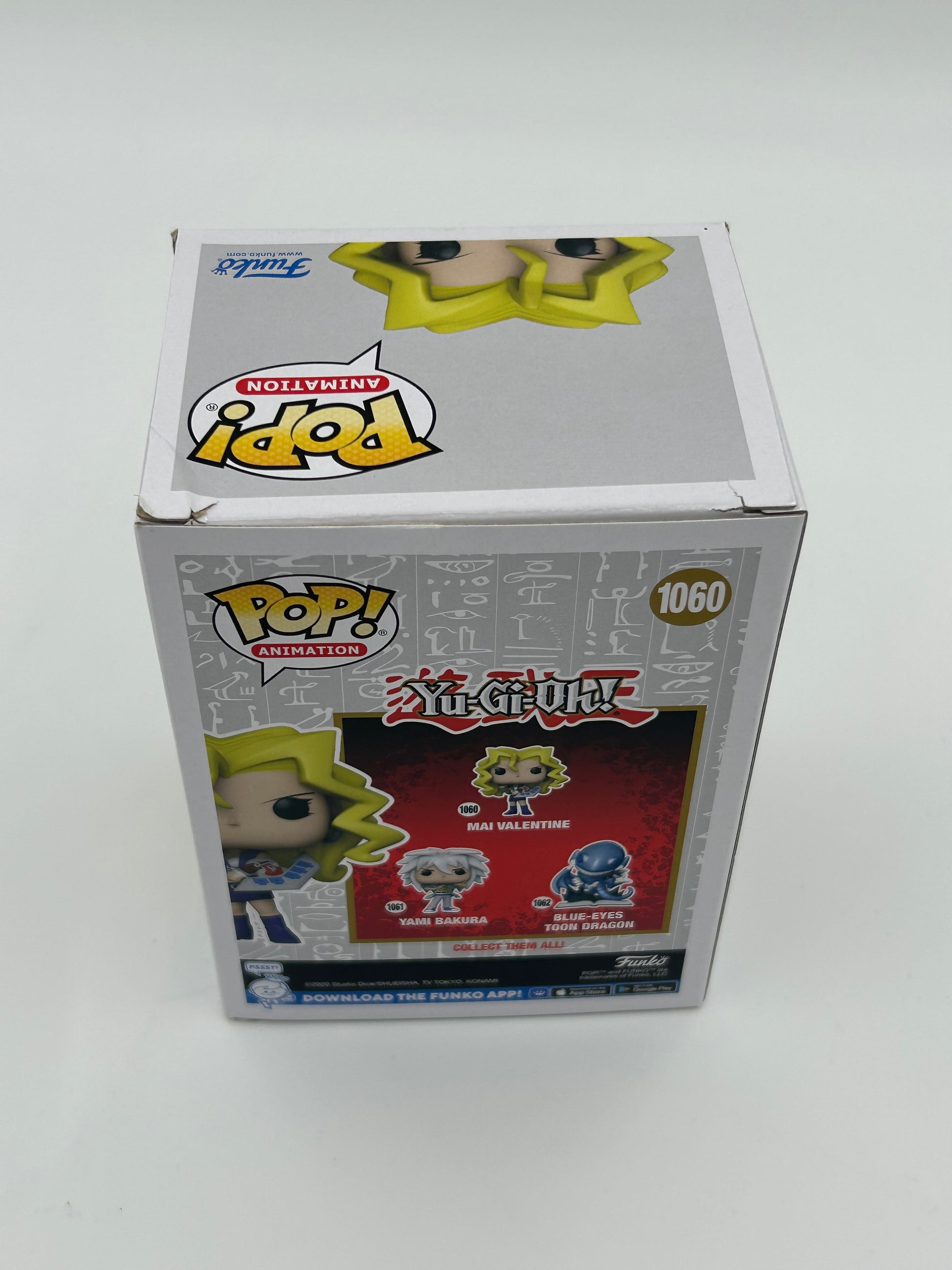 Photo of Megan Hollingshead Signed and Inscribed "Mai" Mai Valentine "Yu-Gi-Oh!" #1060 Funko Pop! Vinyl Figure (JSA) (See Description) at InkedAuction.com.