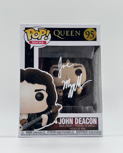 Joseph Mazzello Signed John Deacon "Queen" #95 Funko Pop! Vinyl Figure (JSA Witnessed)