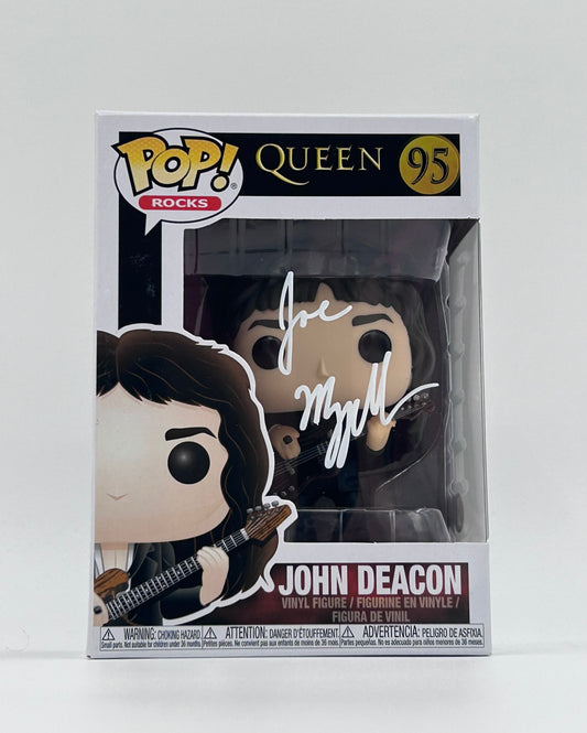 Joseph Mazzello Signed John Deacon "Queen" #95 Funko Pop! Vinyl Figure (JSA Witnessed)