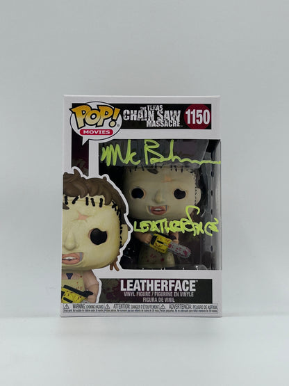 Mark Burnham Signed and Inscribed Leatherface "The Texas Chainsaw Massacre" #1150 Funko Pop! Vinyl Figure (JSA)