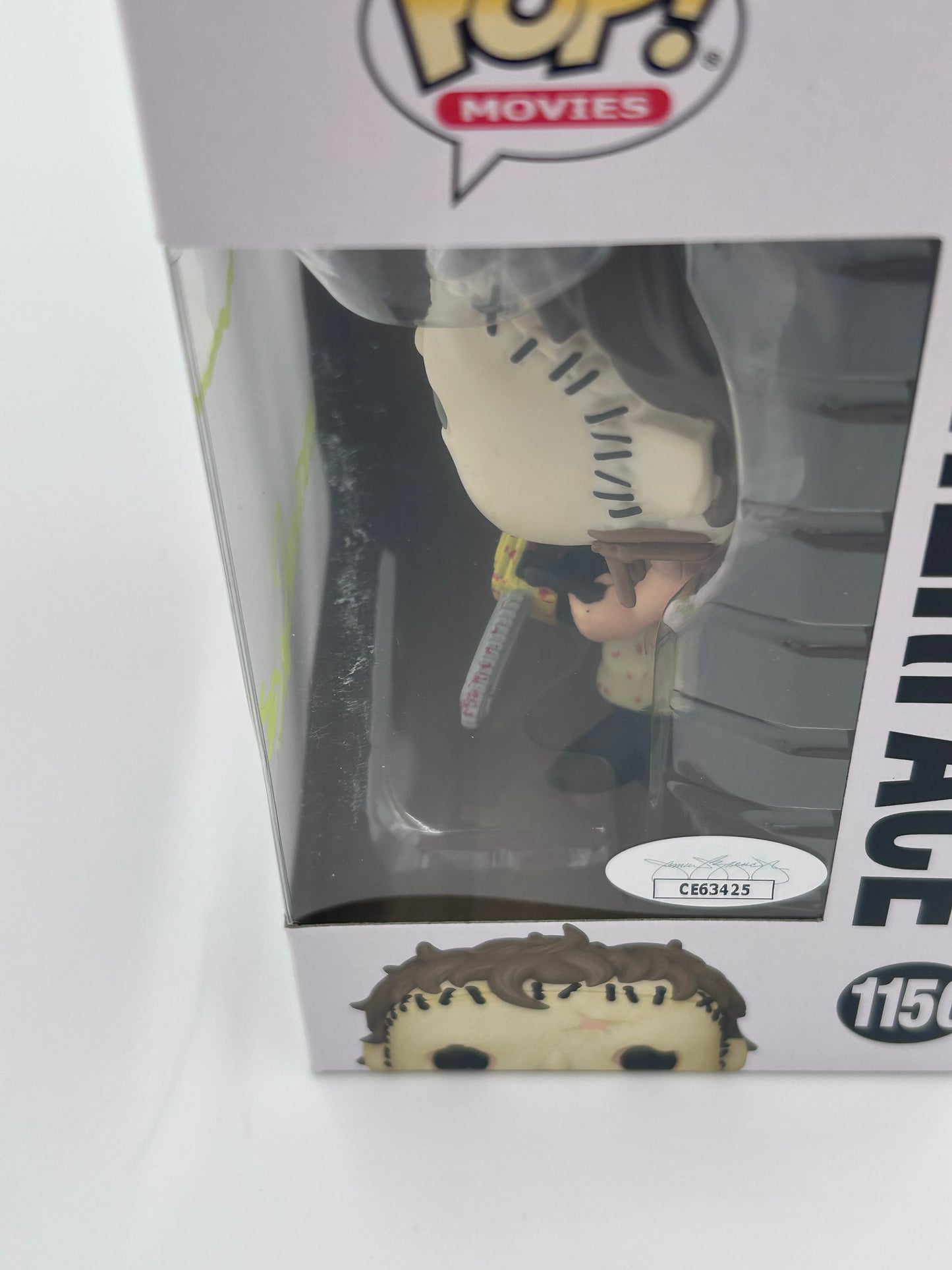 Mark Burnham Signed and Inscribed Leatherface "The Texas Chainsaw Massacre" #1150 Funko Pop! Vinyl Figure (JSA)