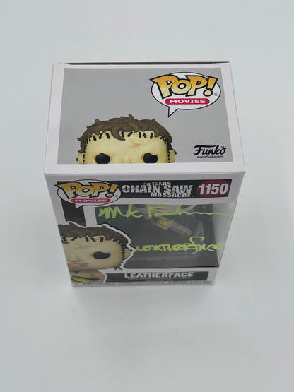 Mark Burnham Signed and Inscribed Leatherface "The Texas Chainsaw Massacre" #1150 Funko Pop! Vinyl Figure (JSA)
