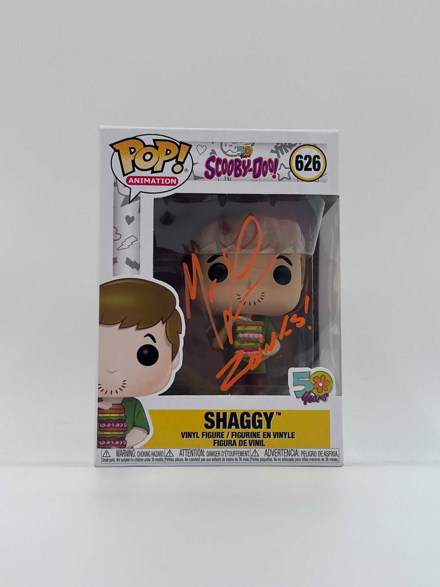 Matthew Lillard Signed And Inscribed "Zoinks!" Shaggy "Scooby-Doo" #626 Funko Pop! Vinyl Figure (JSA Witnessed)