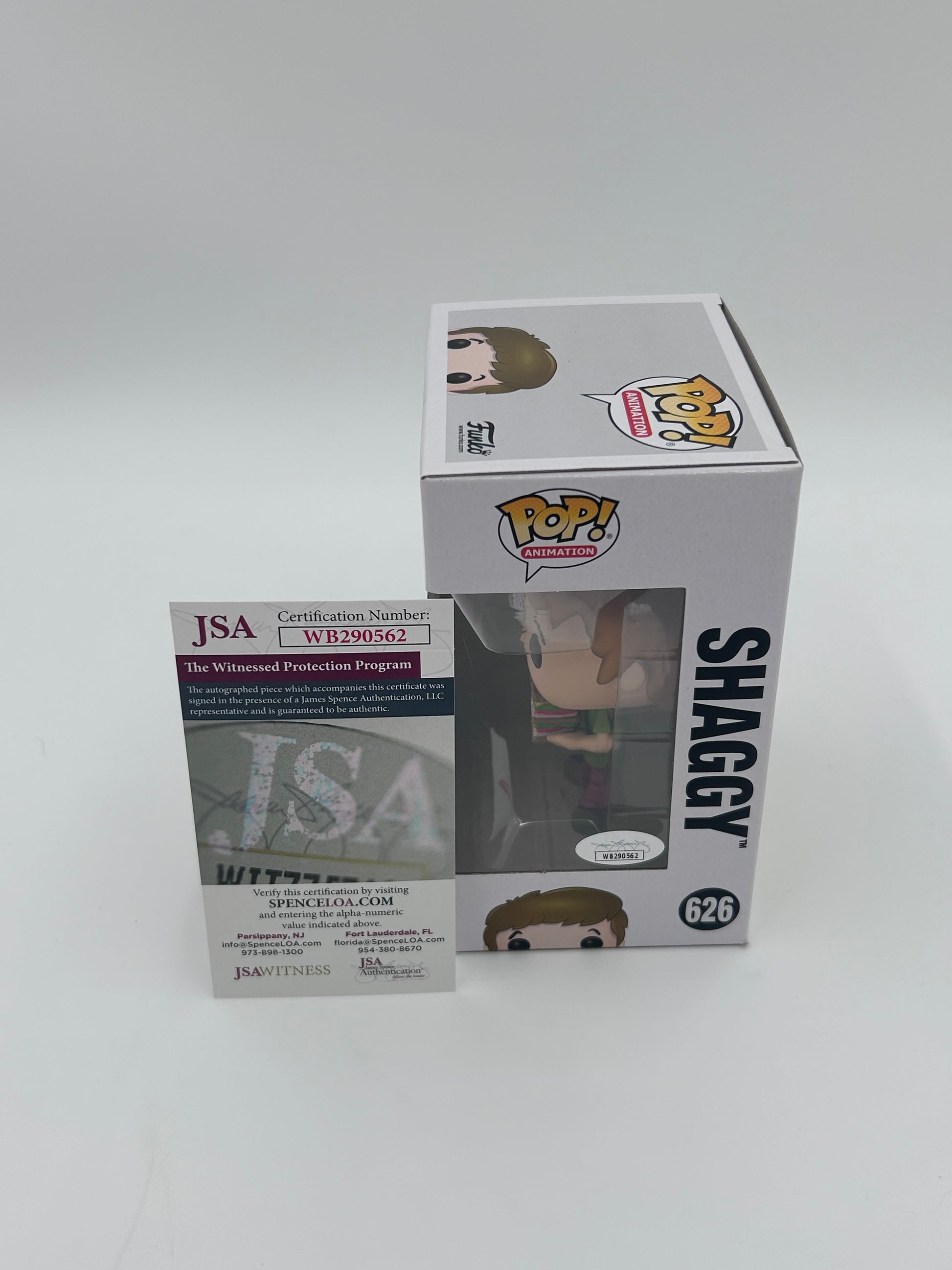 Photo of Matthew Lillard Signed And Inscribed "Zoinks!" Shaggy "Scooby-Doo" #626 Funko Pop! Vinyl Figure (JSA Witnessed) at InkedAuction.com.