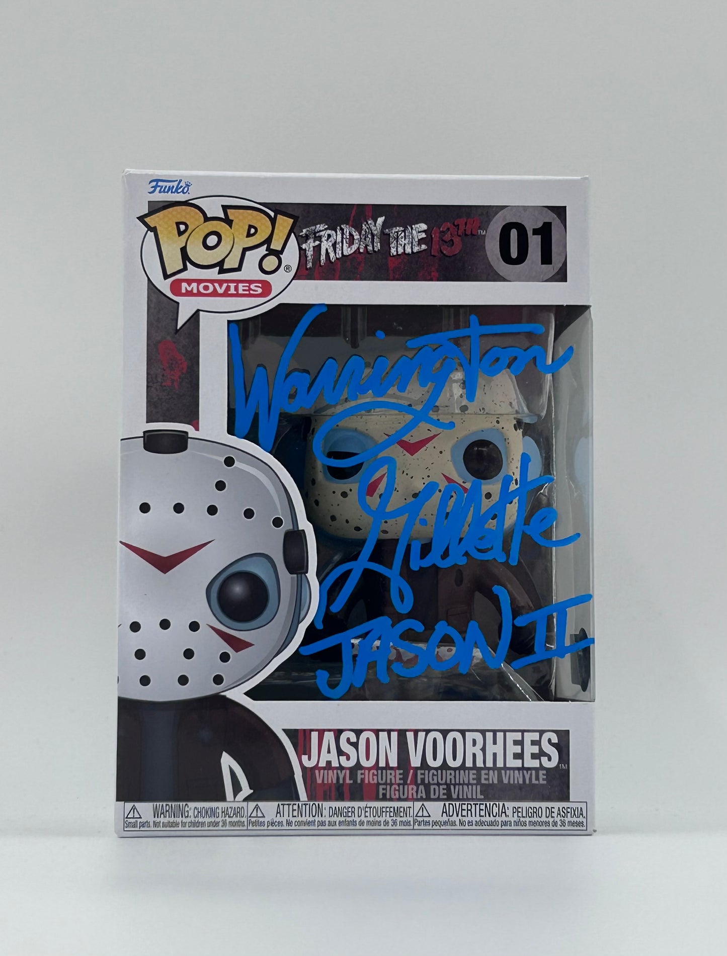 Warrington Gillette Signed and Inscribed "Jason II" Jason Voorhees "Friday The 13th" #01 Funko Pop! Vinyl Figure (Beckett Witnessed)