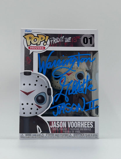 Warrington Gillette Signed and Inscribed "Jason II" Jason Voorhees "Friday The 13th" #01 Funko Pop! Vinyl Figure (Beckett Witnessed)