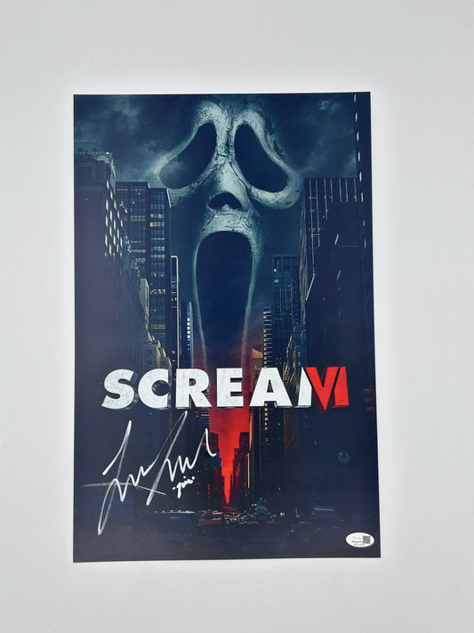 Liana Liberato Signed And Inscribed "Quinn" "Scream VI" 11x17 Poster (JSA Witnessed)