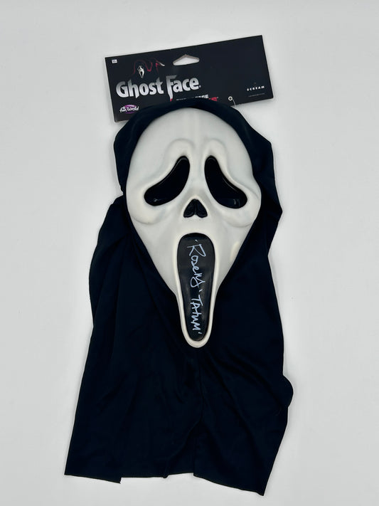 Rose McGowan Signed Ghostface Mask Inscribed "Tatum" (JSA Witnessed)