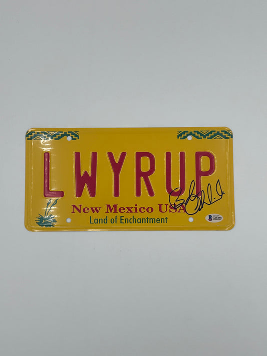 Bob Odenkirk Signed "Breaking Bad" License Plate (Beckett)