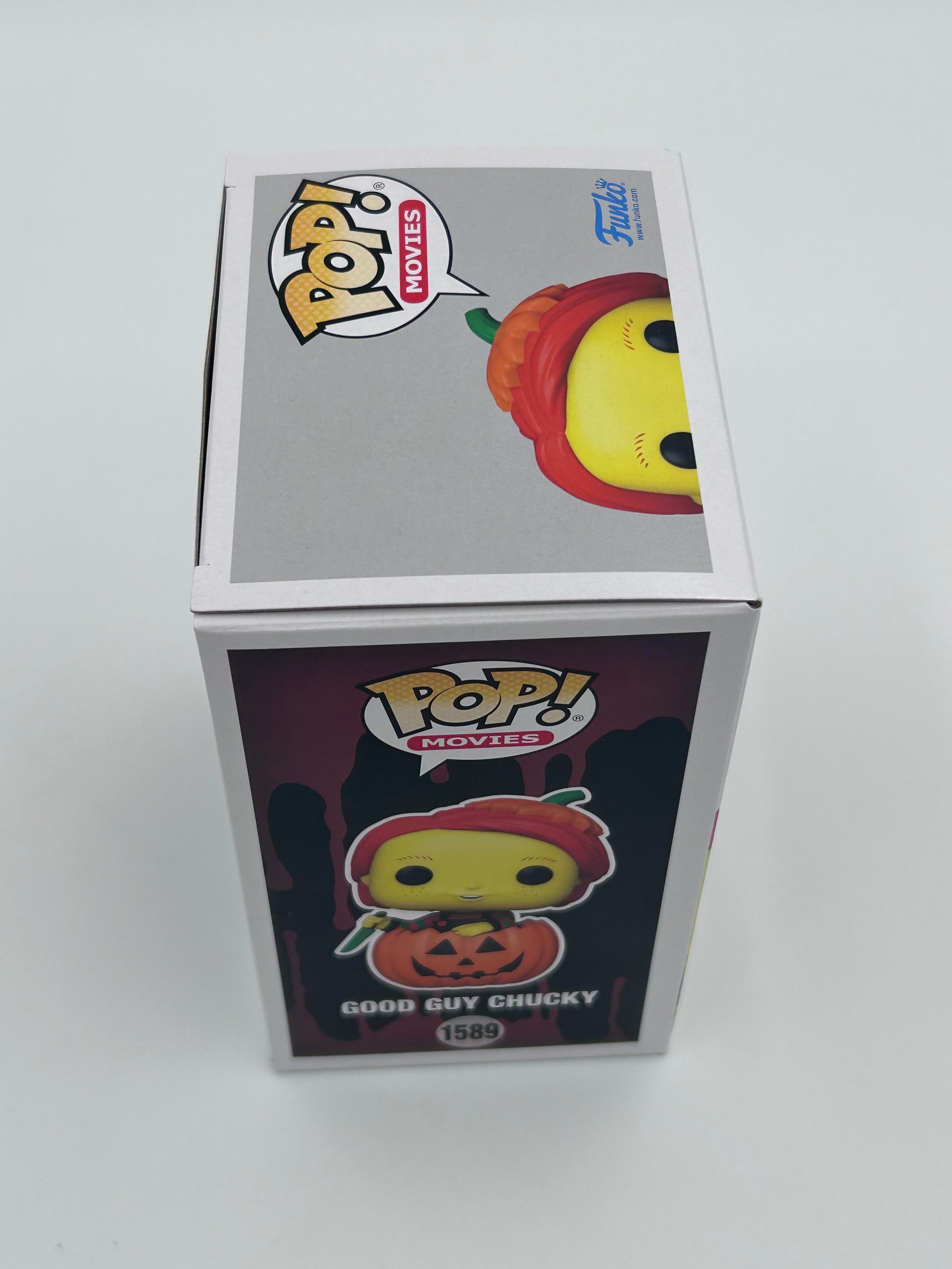 Photo of Alex Vincent Signed And Inscribed "Chucky Will Find Me!" Good Guy Chucky "CHUCKY" #1589 Funko Pop! Vinyl Figure (JSA) at InkedAuction.com.