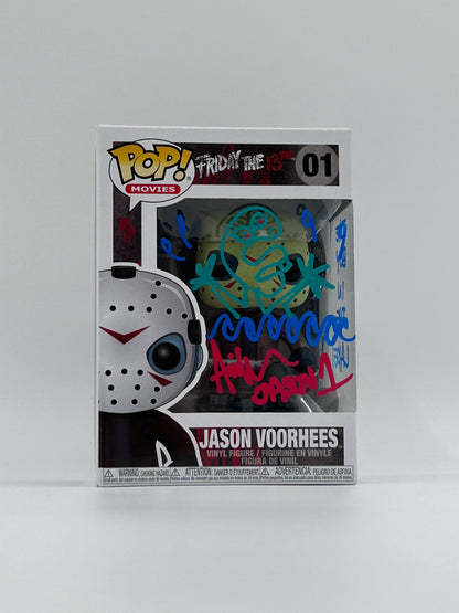 Ari Lehman Signed, Sketch, And Inscribed "The Boy In The Lake" Jason Voorhees "Friday The 13th" #01 Funko Pop! Vinyl Figure (JSA)