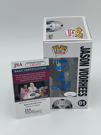 Ari Lehman Signed, Sketch, And Inscribed "The Boy In The Lake" Jason Voorhees "Friday The 13th" #01 Funko Pop! Vinyl Figure (JSA)