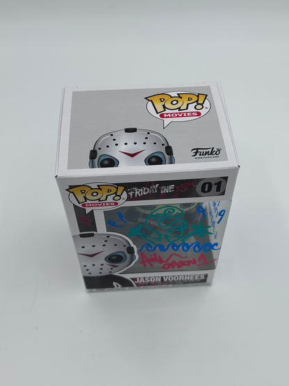 Ari Lehman Signed, Sketch, And Inscribed "The Boy In The Lake" Jason Voorhees "Friday The 13th" #01 Funko Pop! Vinyl Figure (JSA)